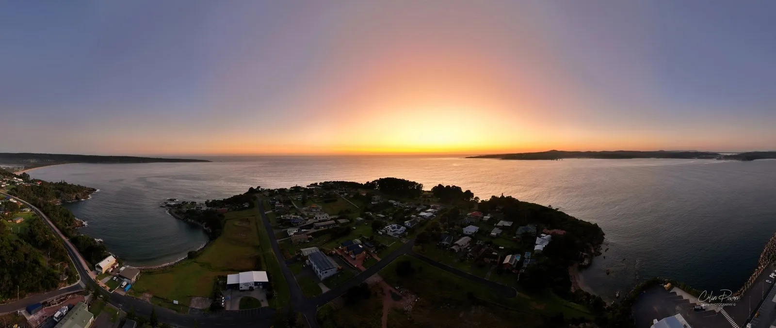 The Port of Eden from the air